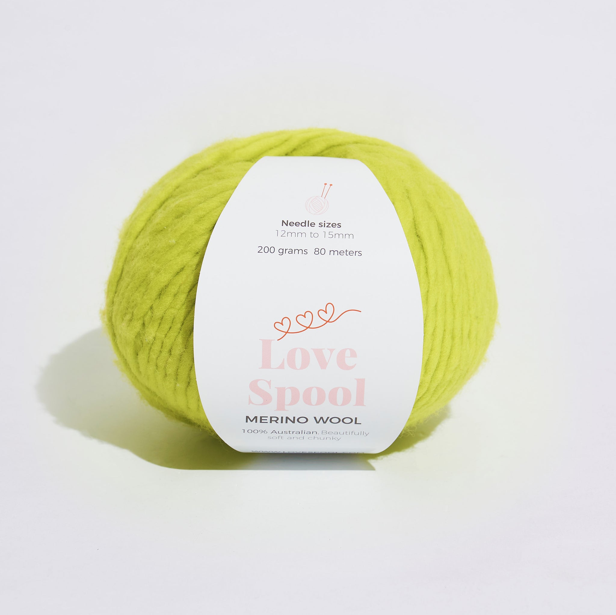 Merino Wool-Neon Lime
