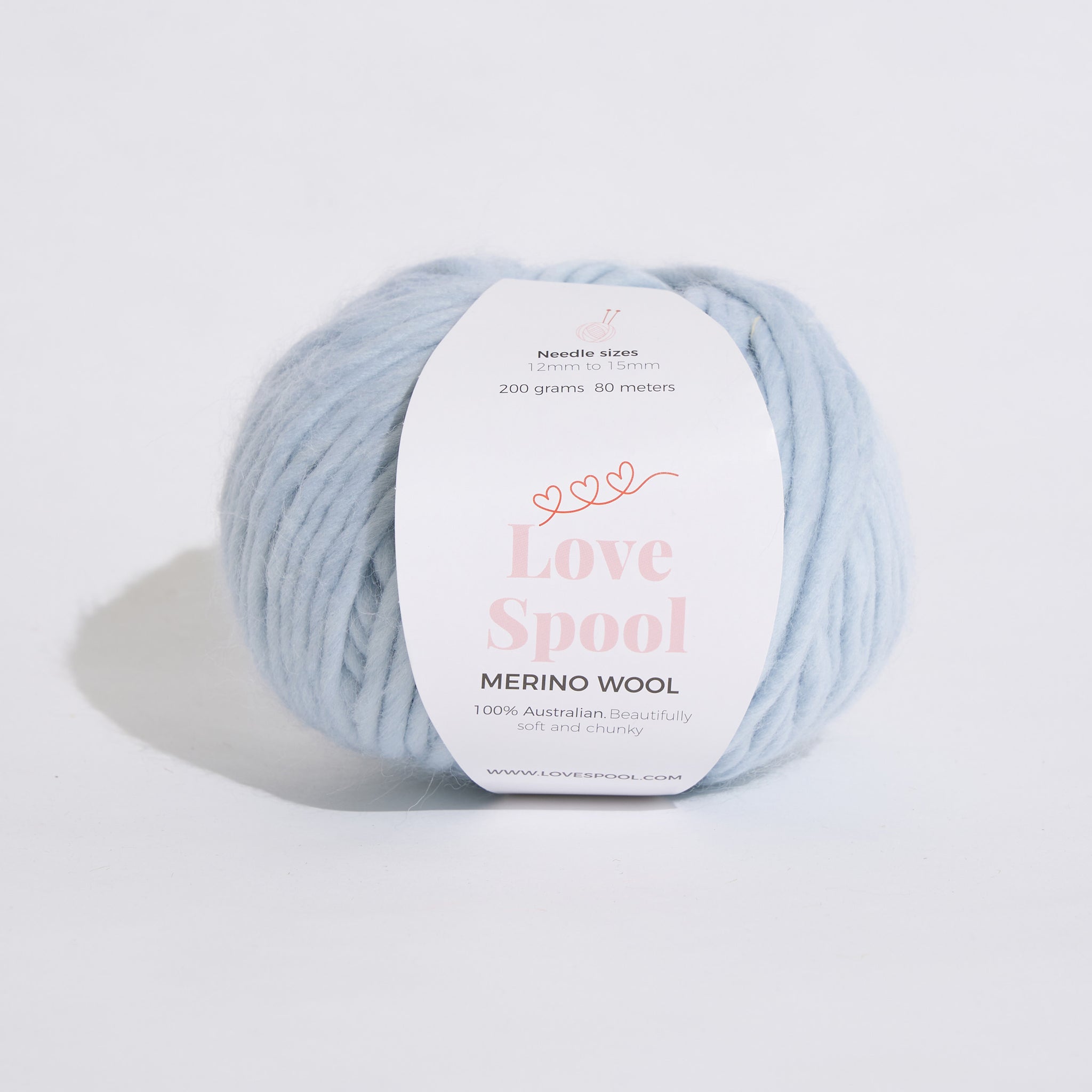 Merino Wool- Powder Blue