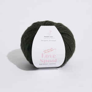 Merino Wool-Moss Green