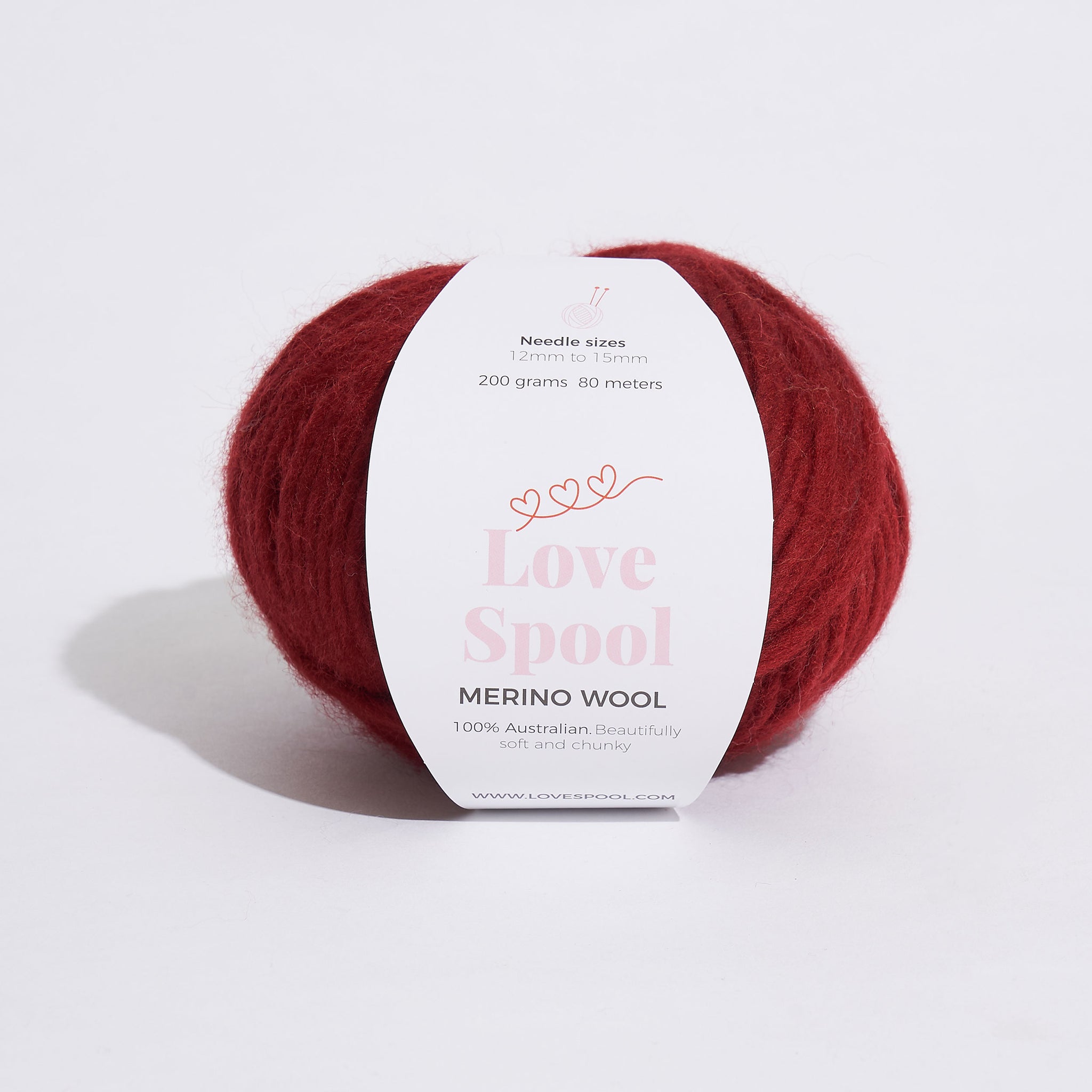 Merino Wool-Rusty Red