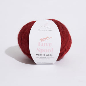 Merino Wool-Rusty Red