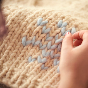 Snow Flake Duplicate Stitch Pattern